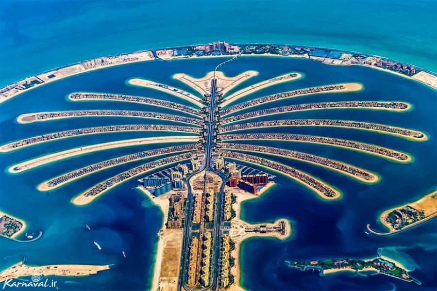 عکس جزایر مصنوعی دبی
