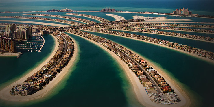 عکس جزیره مصنوعی دبی