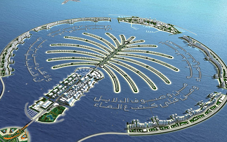 عکس جزیره نخل دبی