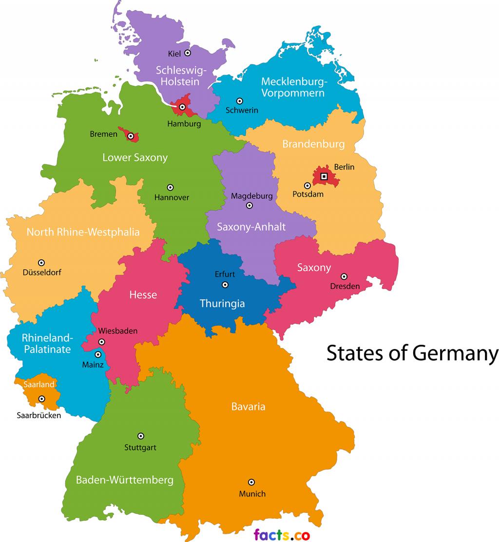 عکس نقشه کشور المان