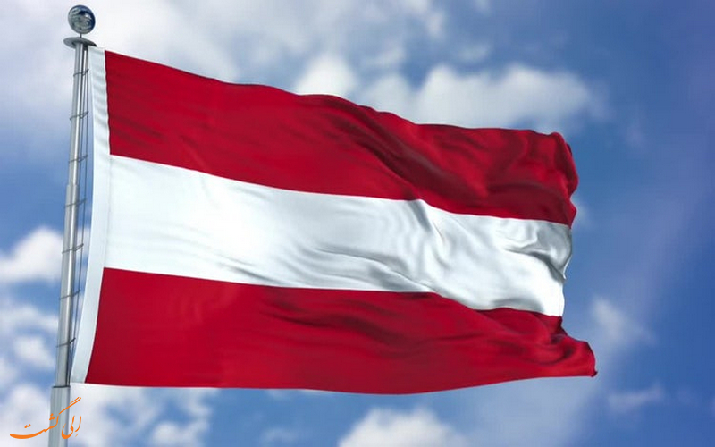 تصویر پرچم کشور اتریش