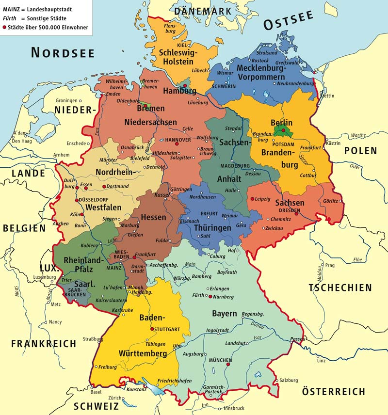 دانلود نقشه کشور آلمان
