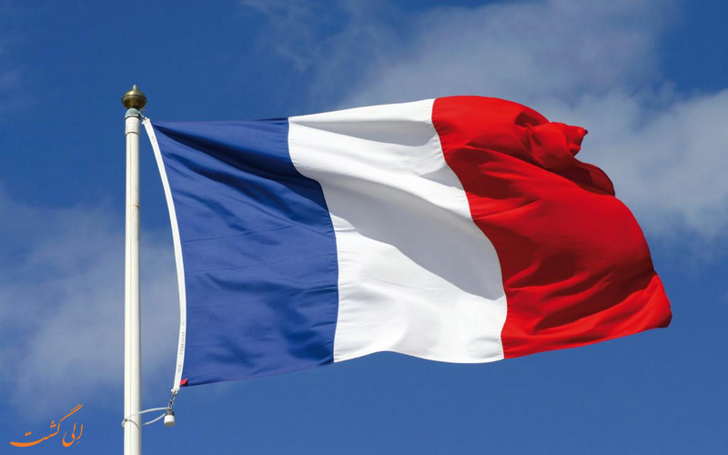 عکس پرچم کشور فرانسه