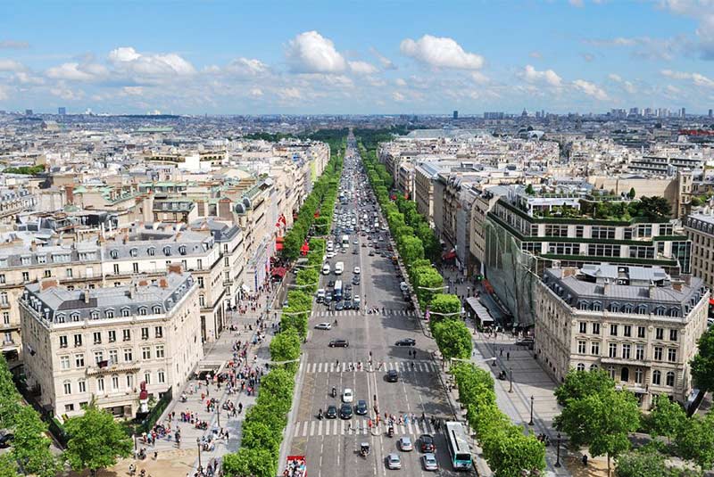 عکس خیابان های شهر پاریس