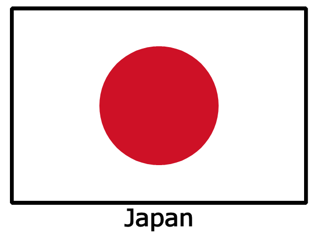 تصاویر پرچم کشور ژاپن
