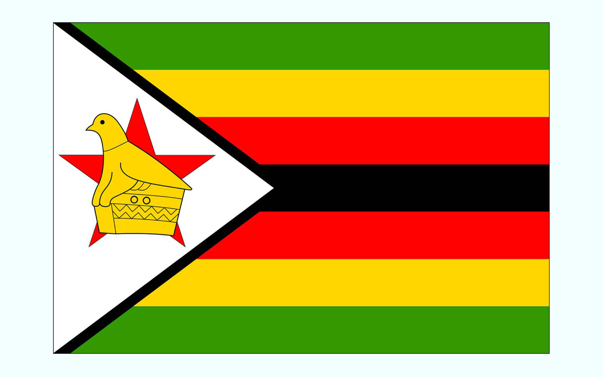 عکس پرچم کشور زیمبابوه