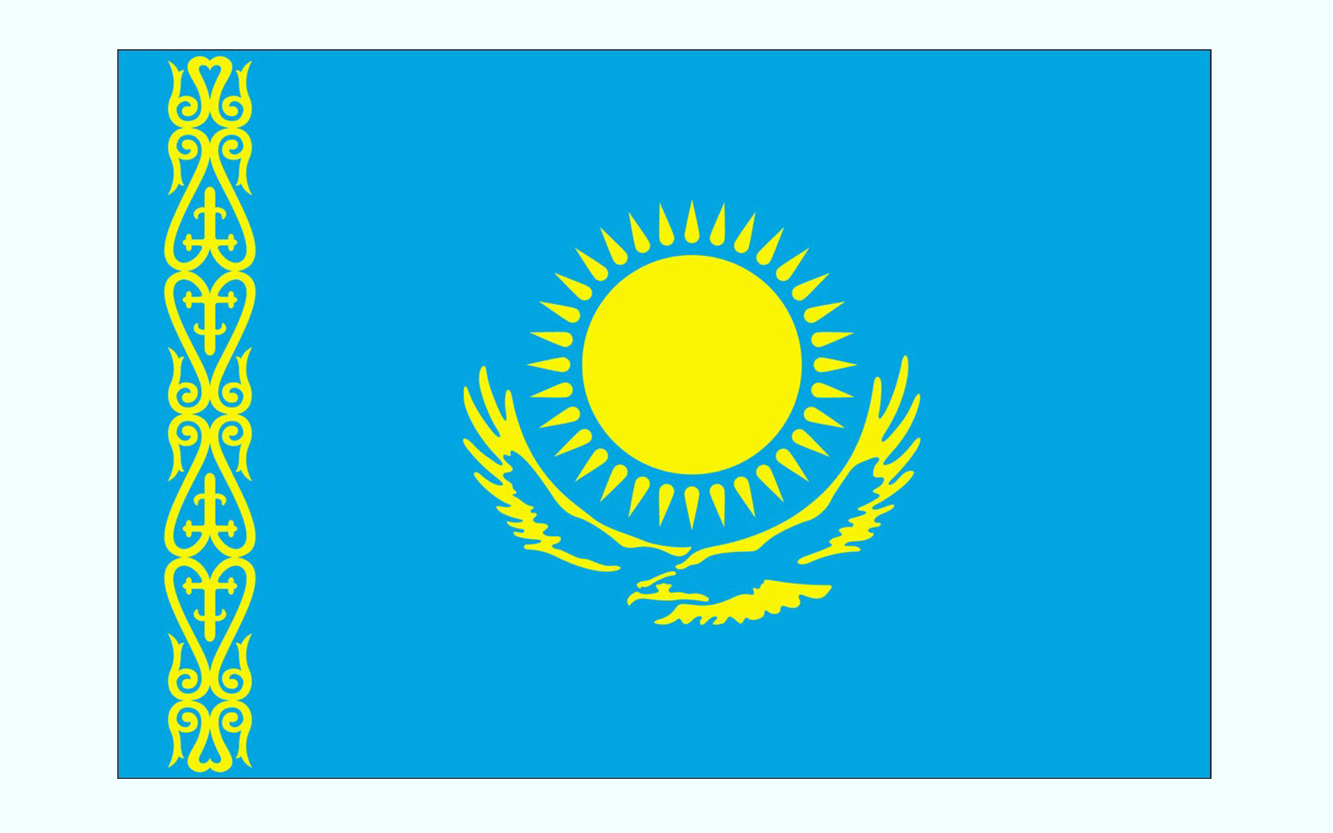 عکس پرچم کشور قزاقستان
