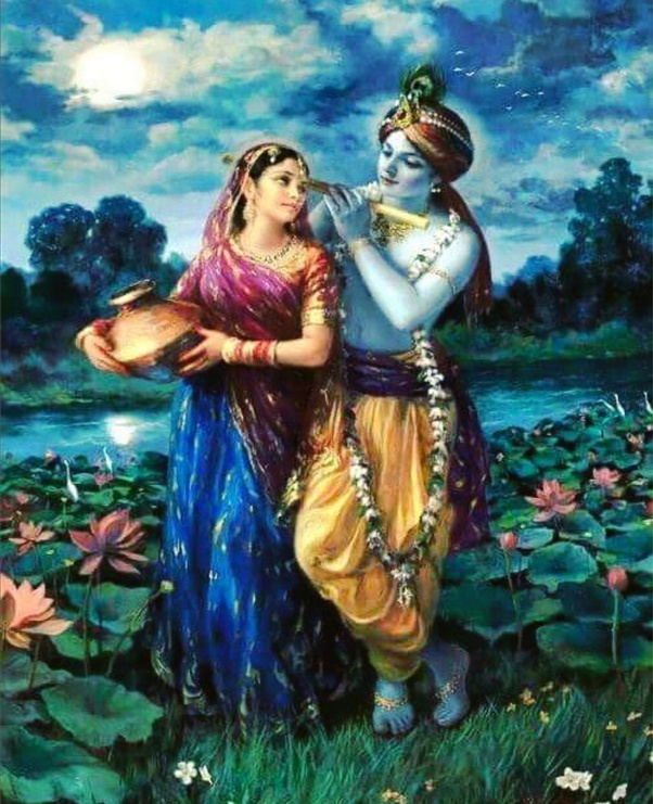 beautiful pictures of lord krishna and radha