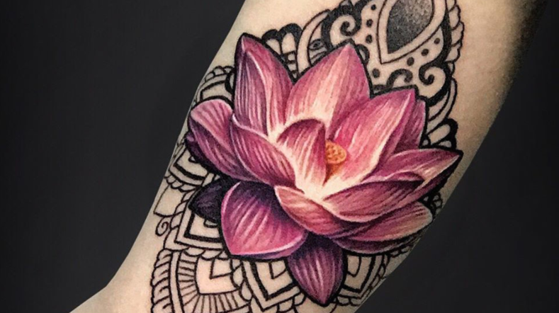 picture of lotus flower tattoo