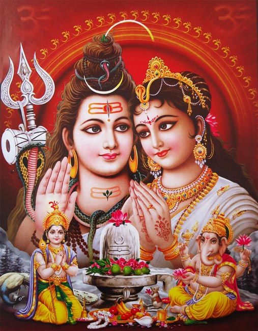 photo of lord shiv parvati
