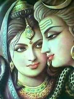 romantic pics of lord shiva and parvati