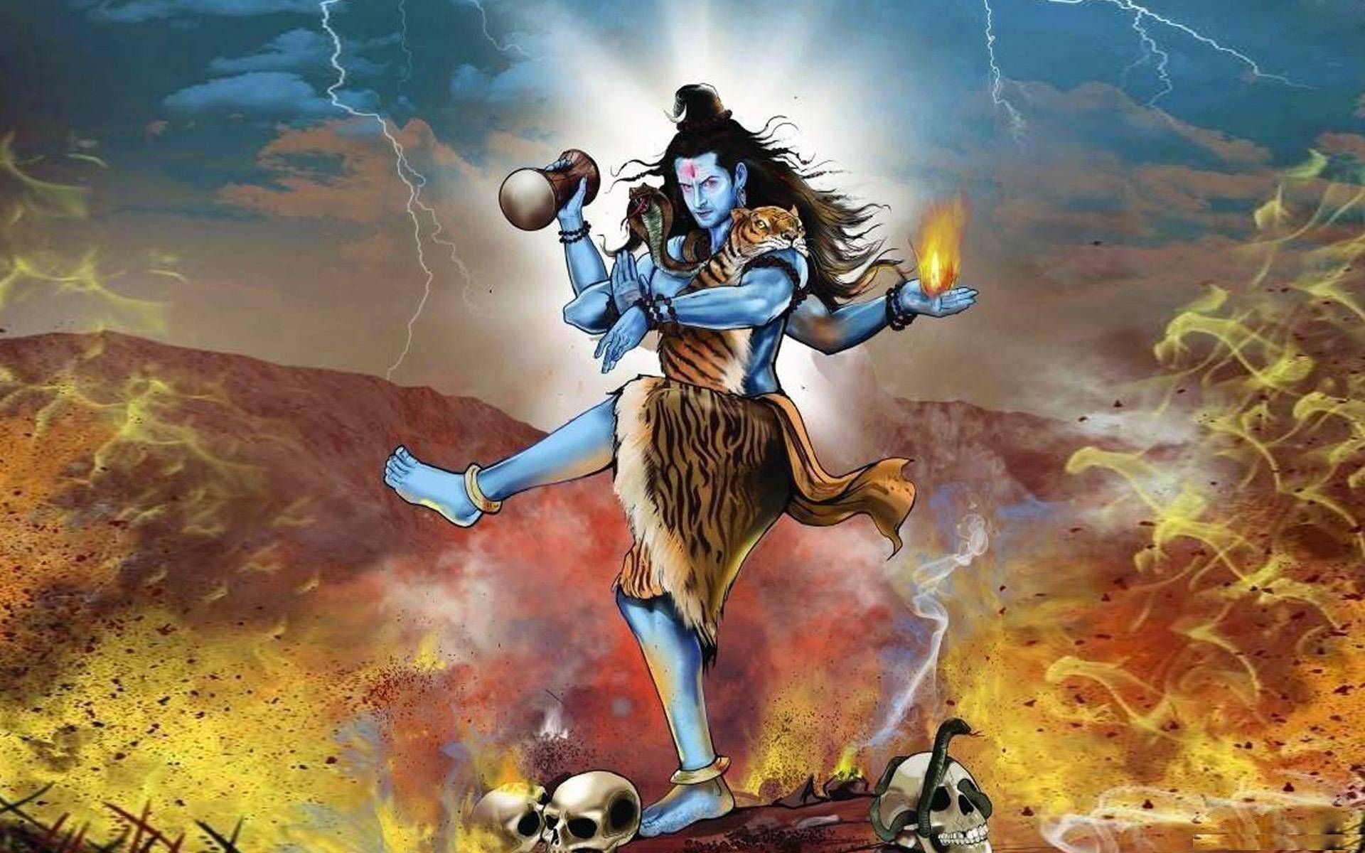 beautiful images of lord shiva tandav