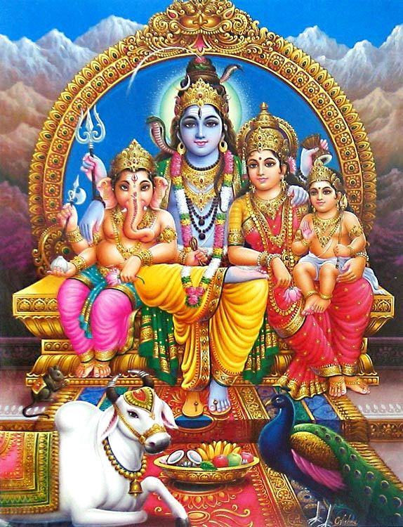 family pic of lord shiva