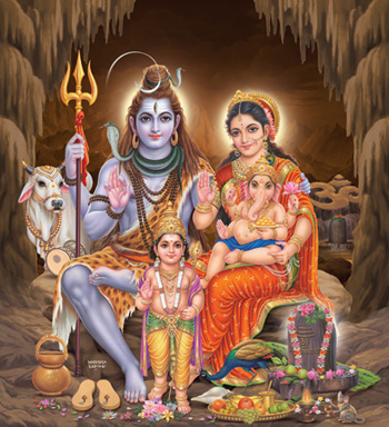 full family pic of lord shiva