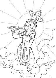 lord krishna images easy to draw