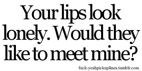 red lipstick pick up lines