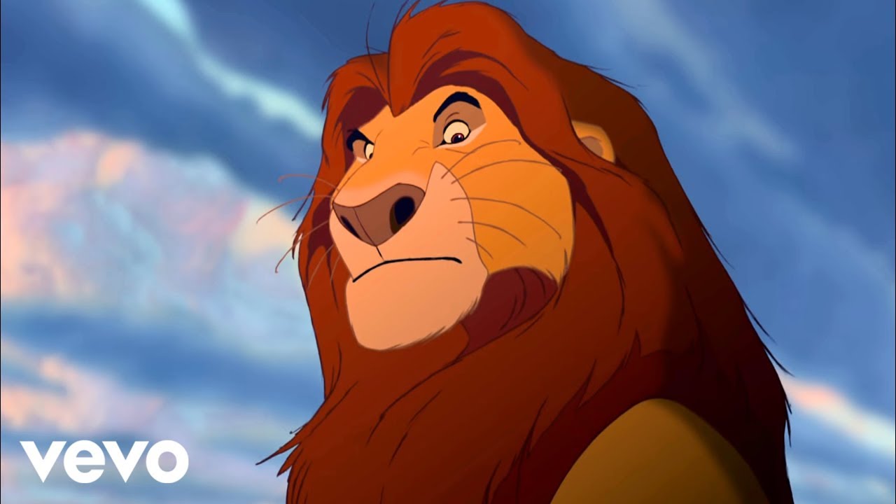 cartoon image of lion king
