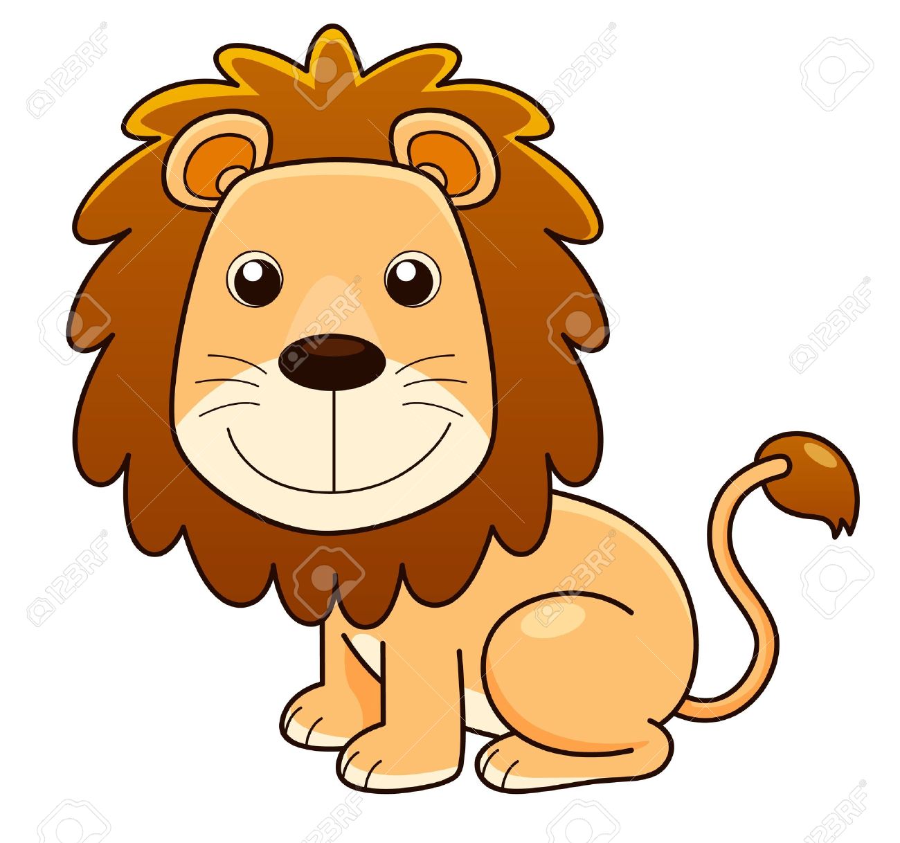 cute cartoon pictures of lions