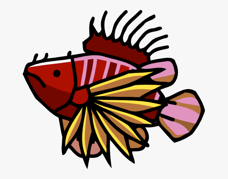 cartoon images of lionfish
