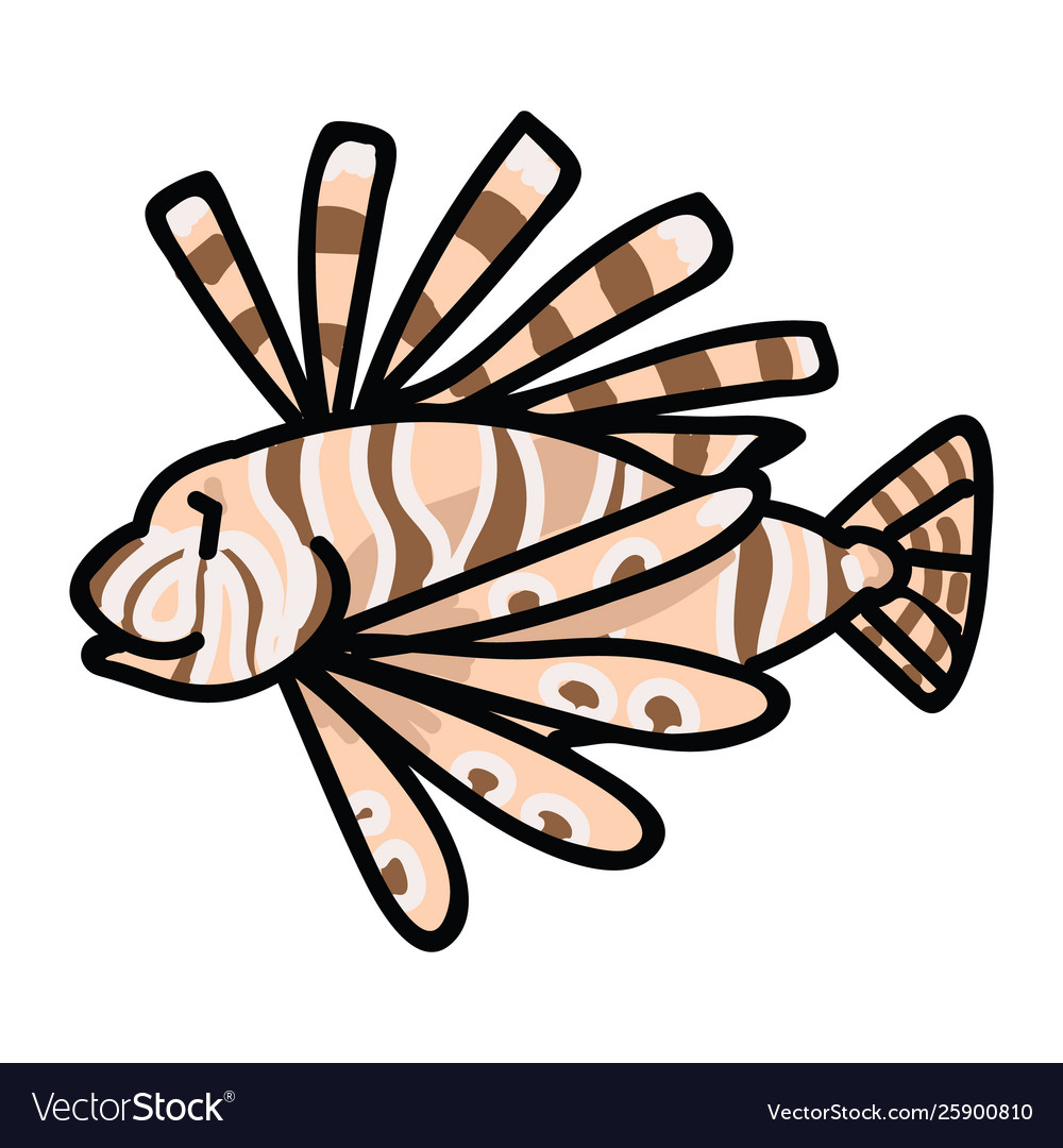 cartoon images of lionfish