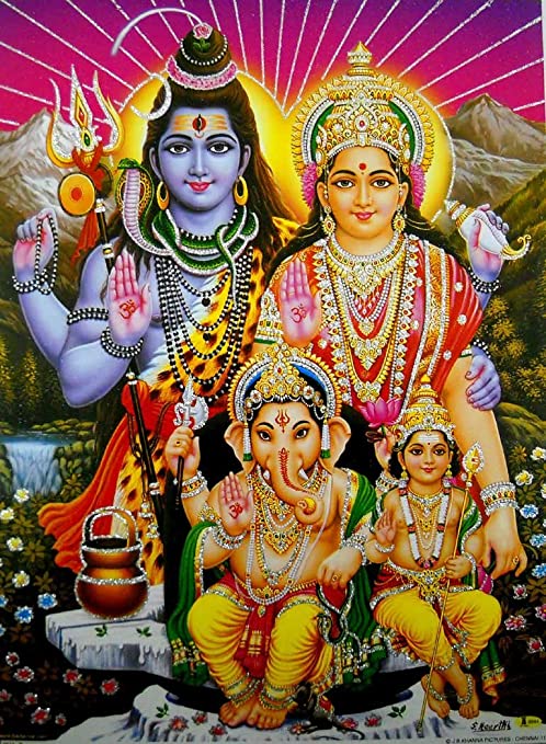 lord shiva family photo
