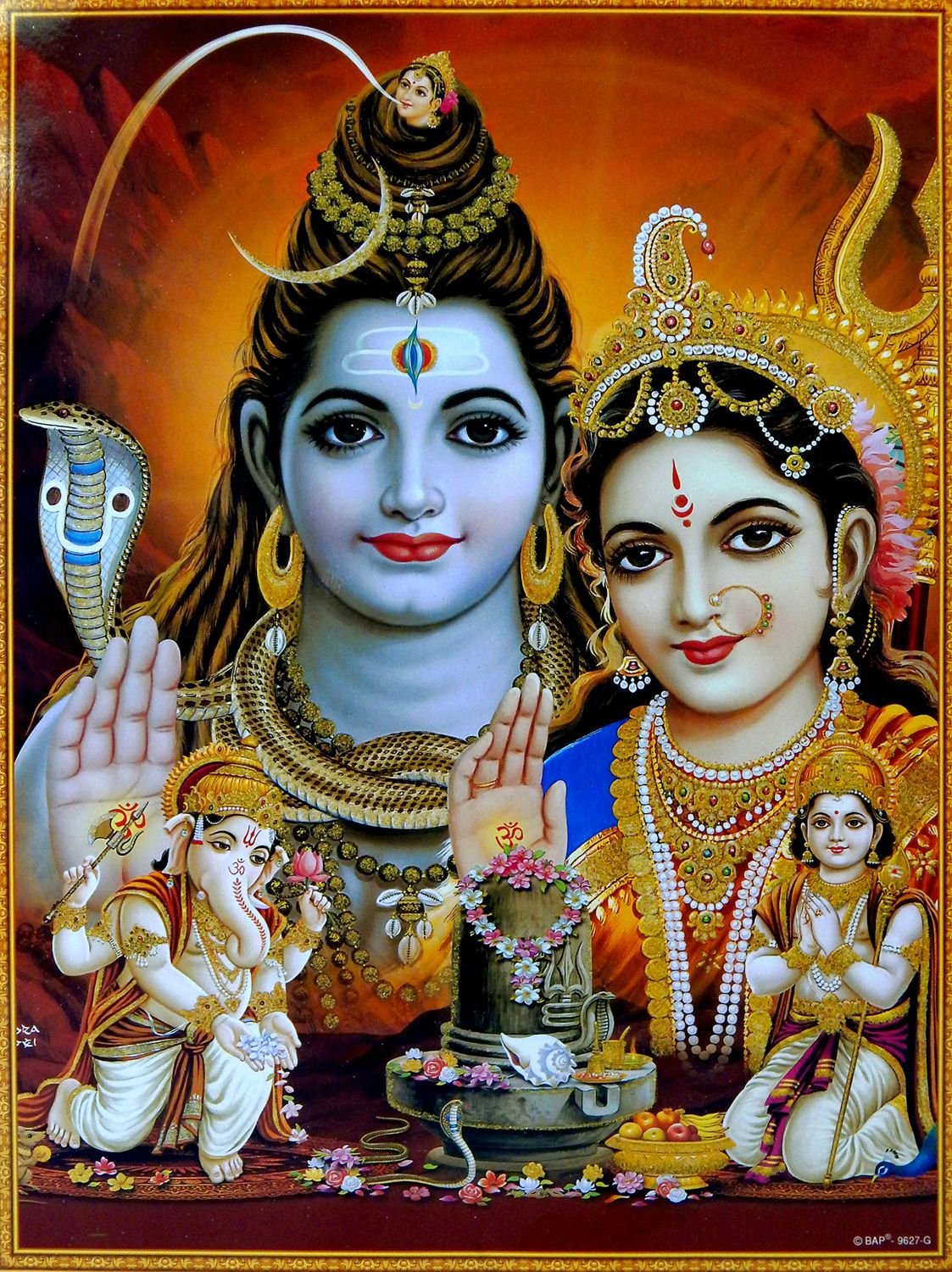 lord shiva parvati and ganesha photos