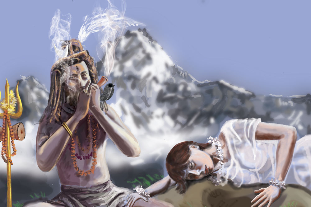 lord shiva smoking ganja images free download