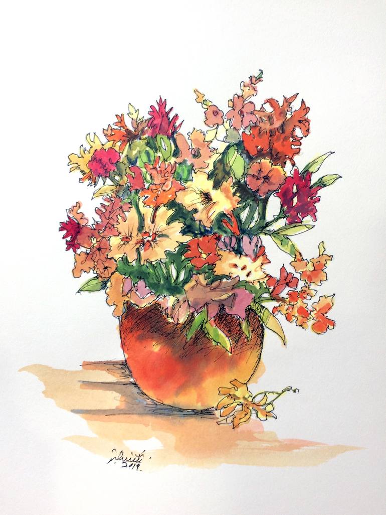 picture of beautiful flower vase