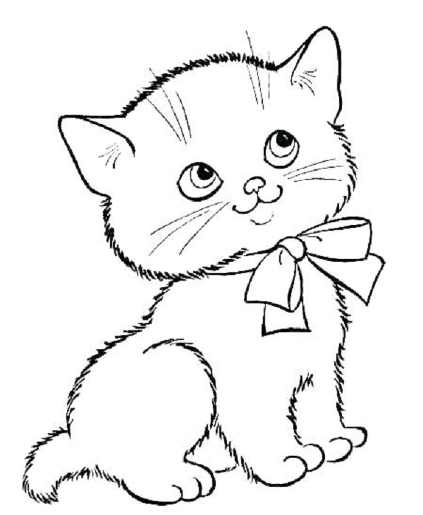 نقاشی کودکانه گربه و موش
