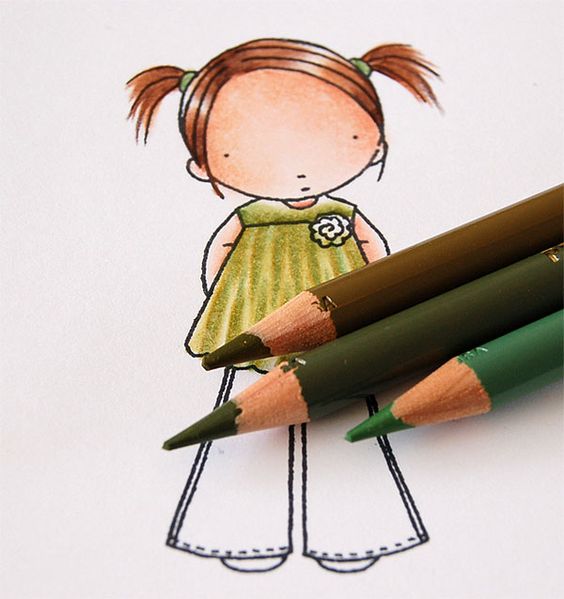 نقاشی های فانتزی ساده با مداد رنگی