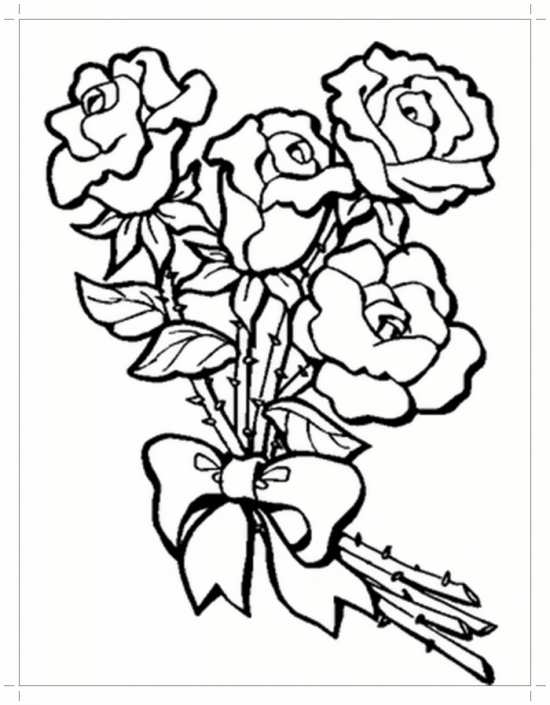 نقاشی گل زیبا برای حاشیه دفتر