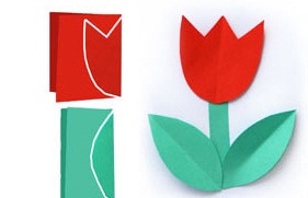 نقاشی گل لاله برای شهیدان