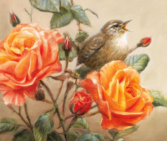 آموزش نقاشی گل رز با رنگ روغن
