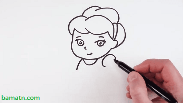نقاشی فانتزی دخترانه با مداد رنگی آسان