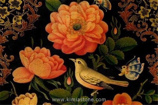 آموزش نقاشی گل و مرغ ایرانی