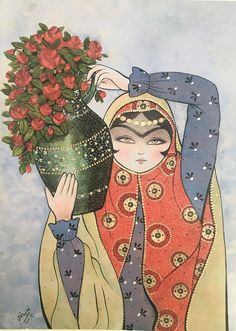 طرح نقاشی سنتی ایرانی