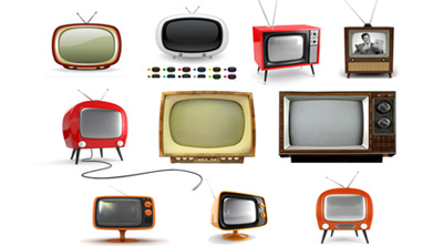 نقاشی تلویزیون های قدیمی ایرانی