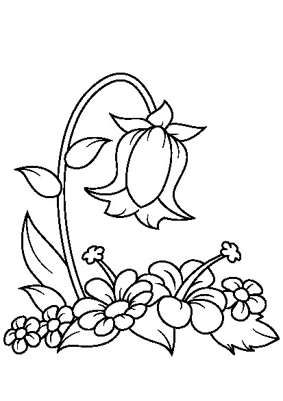 نقاشی ساده گل ها