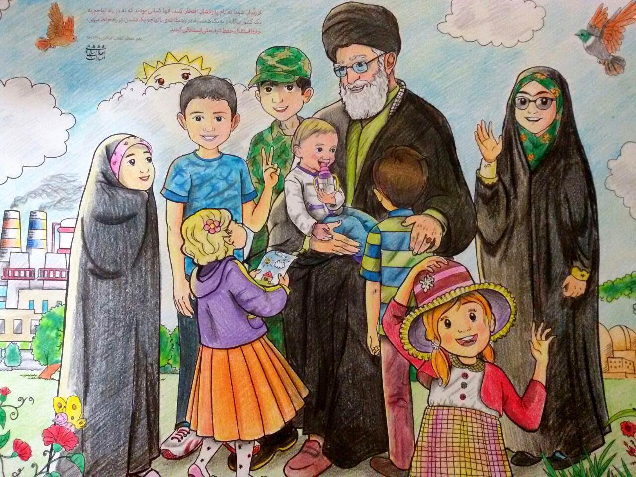 نقاشی در مورد انقلاب اسلامی ایران