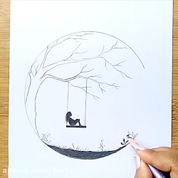 نقاشی ساده از طبیعت برای نوجوانان