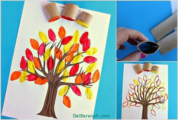 نقاشی ساده با گواش روی کاغذ برای کودکان