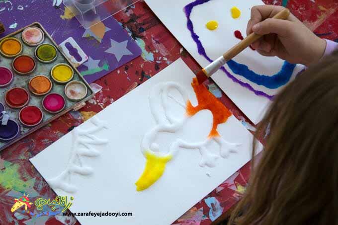 نقاشی با آبرنگ برای کودکان پیش دبستانی