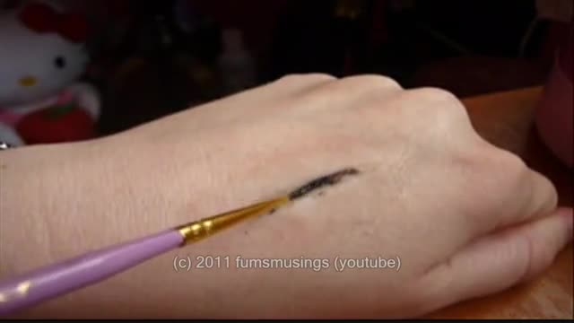 اموزش کشیدن نقاشی روی دست با خودکار