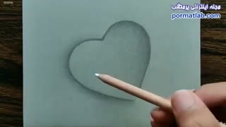 آموزش نقاشی سه بعدی با مداد سیاه نماشا