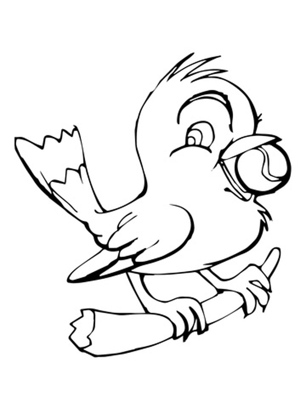 نقاشی پرنده کارتونی