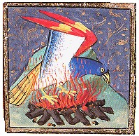 نقاشی پرنده خیالی ققنوس