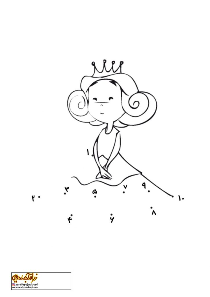 نقاشی کودکانه پرنسس های دیزنی