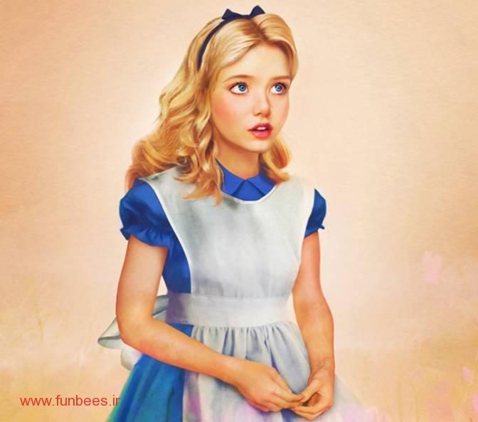 نقاشی دخترانه پرنسس های دیزنی