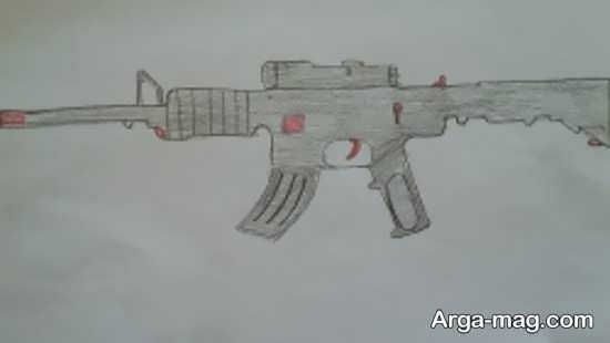 نقاشی تفنگ های جنگی
