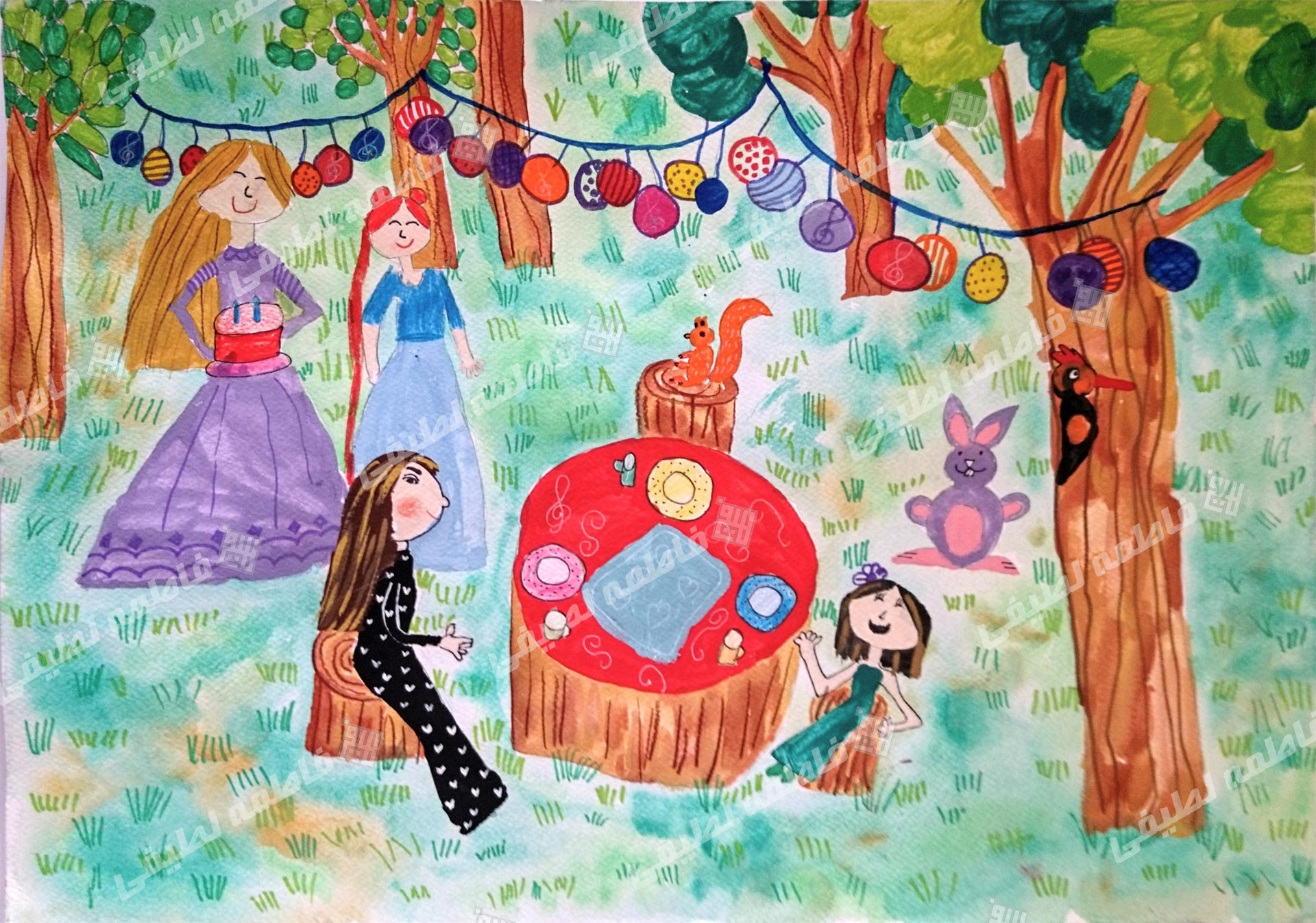 نقاشی کودکان در مورد جشن تولد